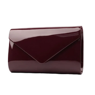 Lunar Elegance Blaze Clutch Bag Burgundy