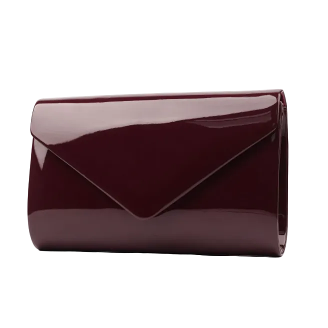 Lunar Elegance Blaze Clutch Bag Burgundy