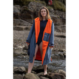 Dryrobe Adults Advance Long Sleeve V3 Dark Grey Orange