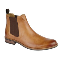 Roamers men's tan leather boot