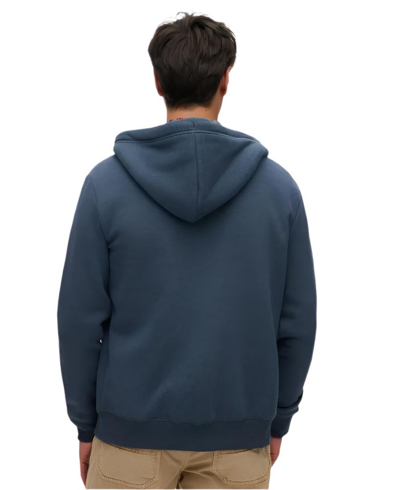 Superdry mens full zip logo hoodie on sale