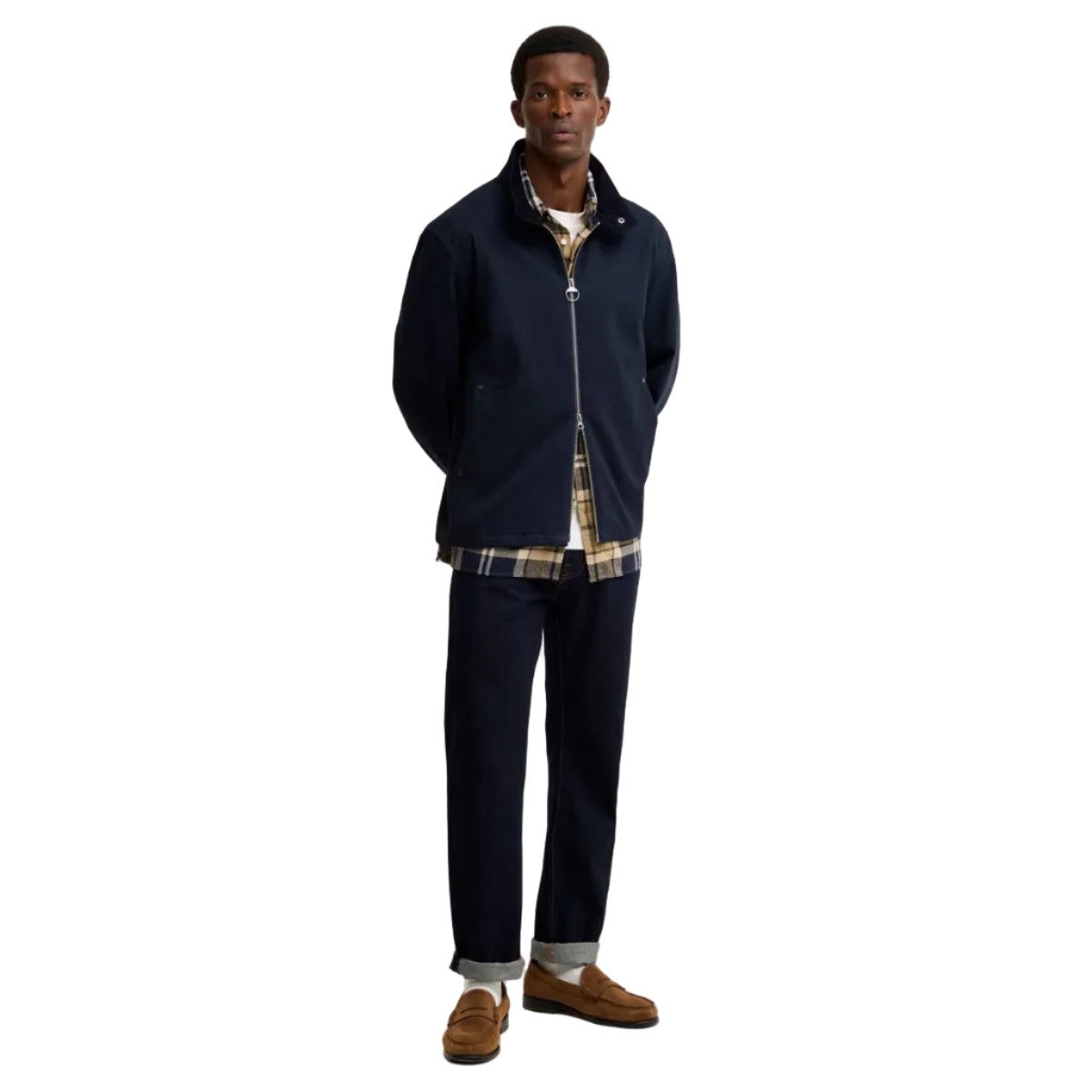 Barbour men's navy casual jacket