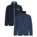 Barbour Mens Jacket Reversible Fleece Navy