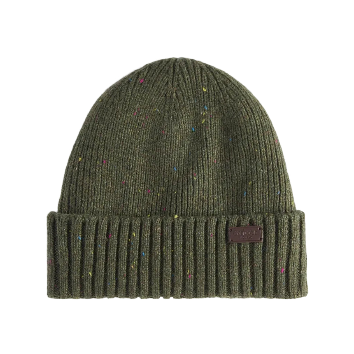 Barbour Mens Beanie/Scarf Carlton Fleck Gift Set Olive