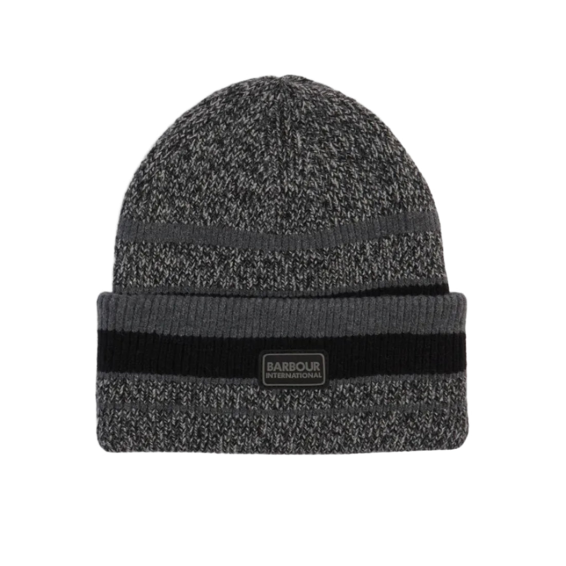 Barbour International Mens Beanie/Scarf Boston Gift Set Black/Grey