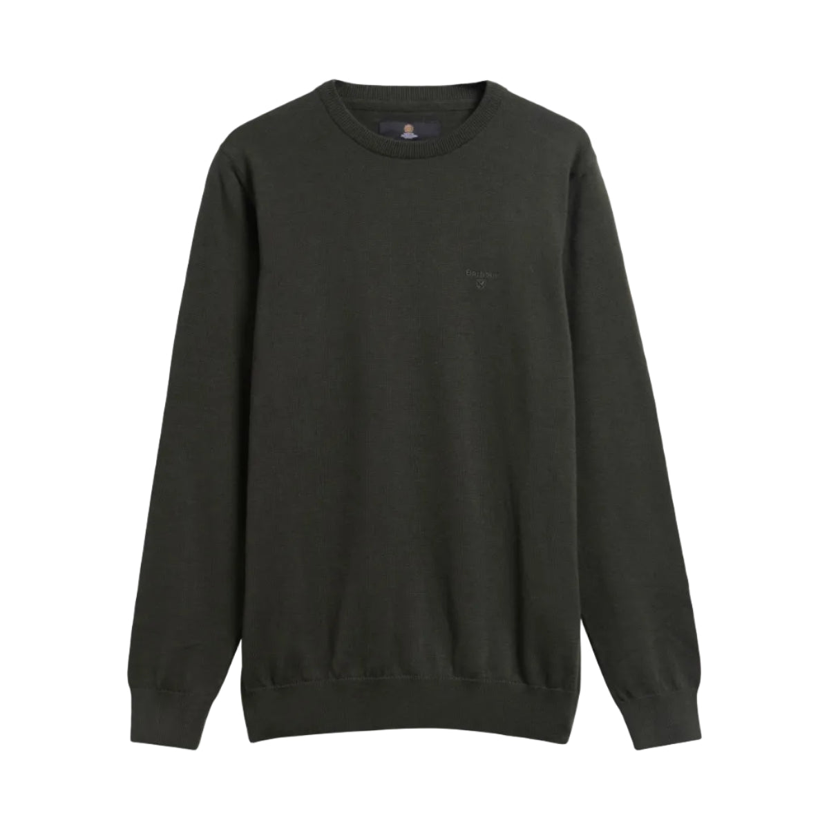 Barbour Mens Sweater Pima Cotton Crewneck Sage