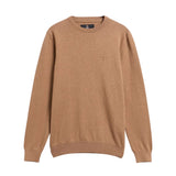 Barbour Mens Sweater Pima Cotton Crewneck Sandstone