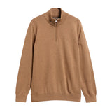 Barbour Mens Half Zip Cotton Knitted Jumper Sandstone