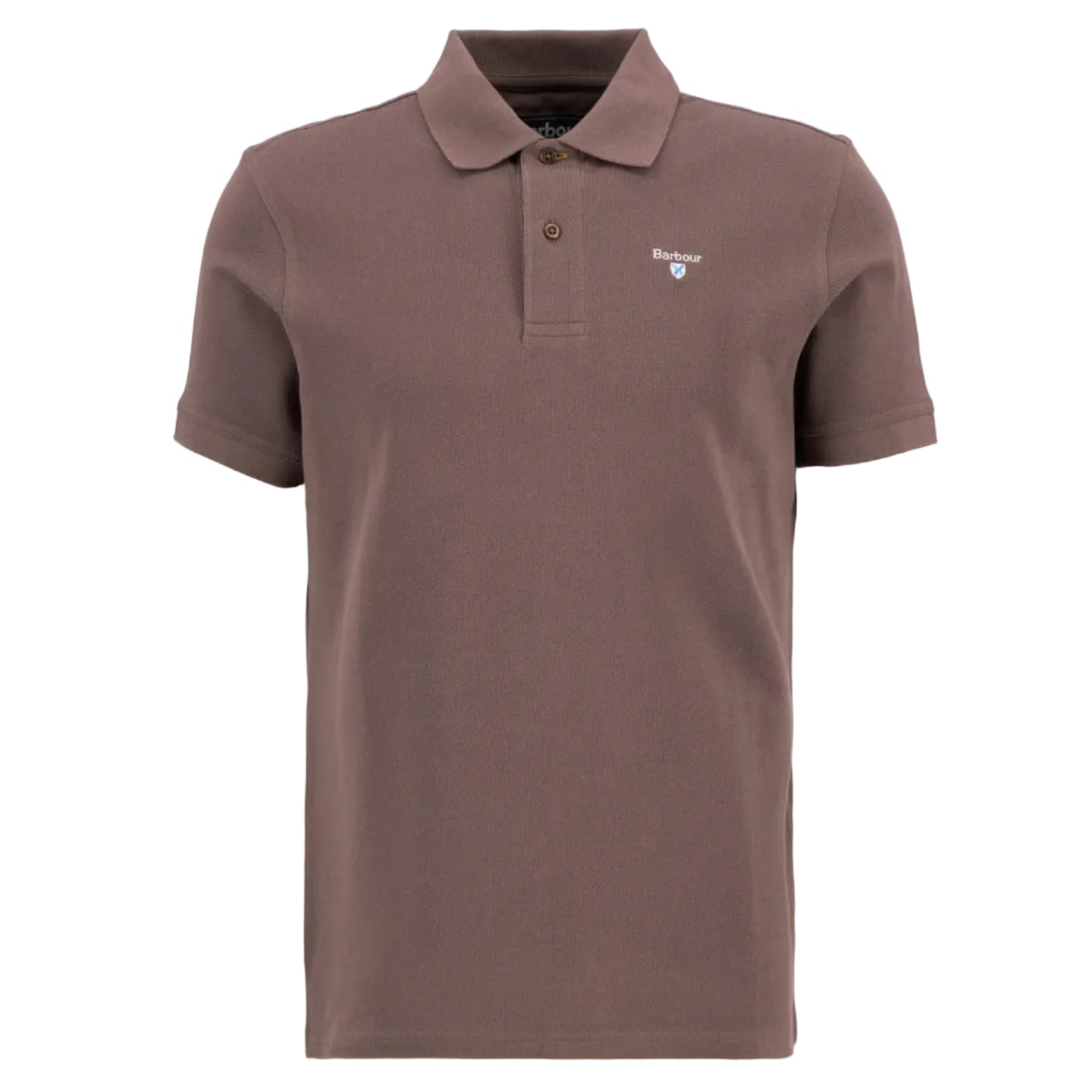 Barbour Mens Polo Sports S/S Peppercorn