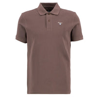 Barbour Mens Polo Sports S/S Peppercorn