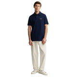 Barbour International Mens Polo Essential Navy