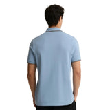 Barbour International Mens Polo Evan Tipped Powder Blue