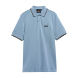 Barbour International Mens Polo Evan Tipped Powder Blue