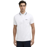 Barbour International Mens Burnwood Tipped Polo Shirt White