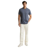 Barbour International Mens Polo Owts Washed Charcoal