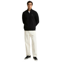 Barbour International Mens Half Zip Essential Sweatshirt Black