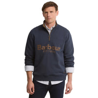 Barbour Mens Half Zip Fosse Sweatshirt Navy