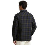 Barbour International Oxborough men's black and fir green overshirt