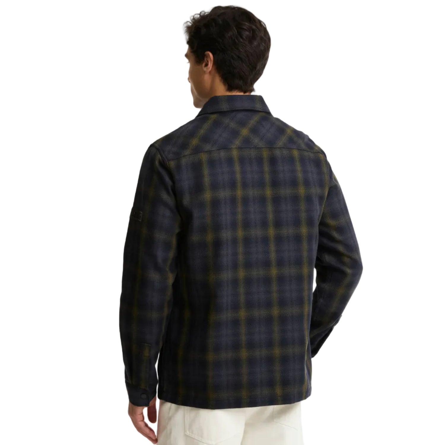 Barbour International Oxborough men's black and fir green overshirt