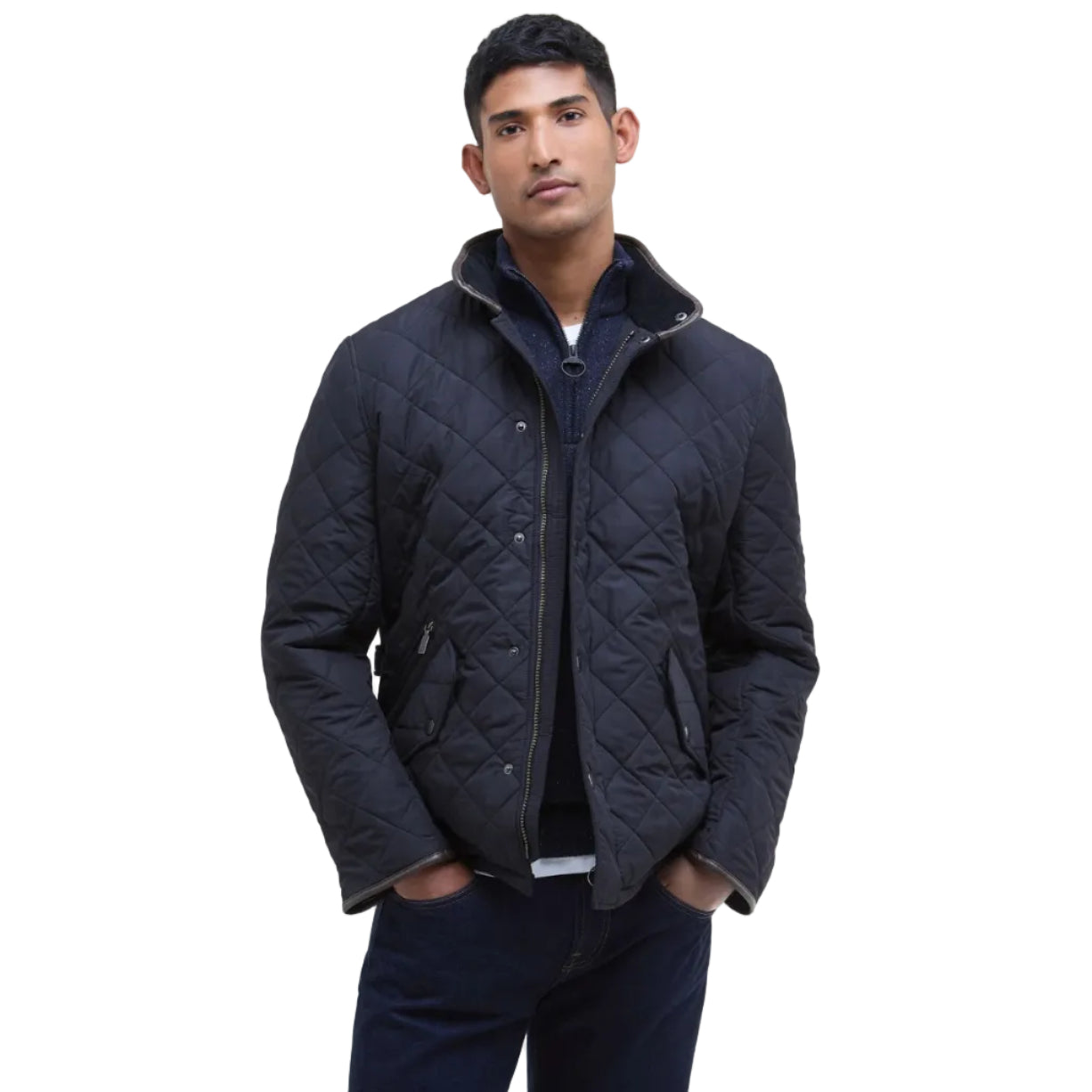Barbour Mens Jacket Powell Quilted Navy