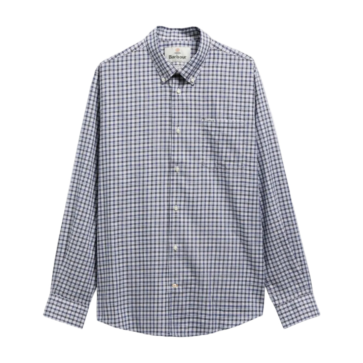 Barbour Mens Shirt William Regular Fit Checked Navy
