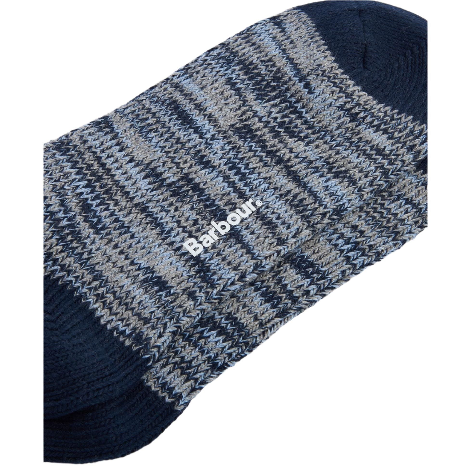 Barbour Mens Socks Bedrock Boot Navy Mix