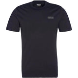 Barbour International Mens T-Shirt Small Logo Black/Pewter