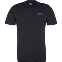 Barbour International Mens T-Shirt Small Logo Black/Pewter