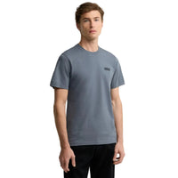 Barbour International Mens T-Shirt Small Logo Washed Charcoal