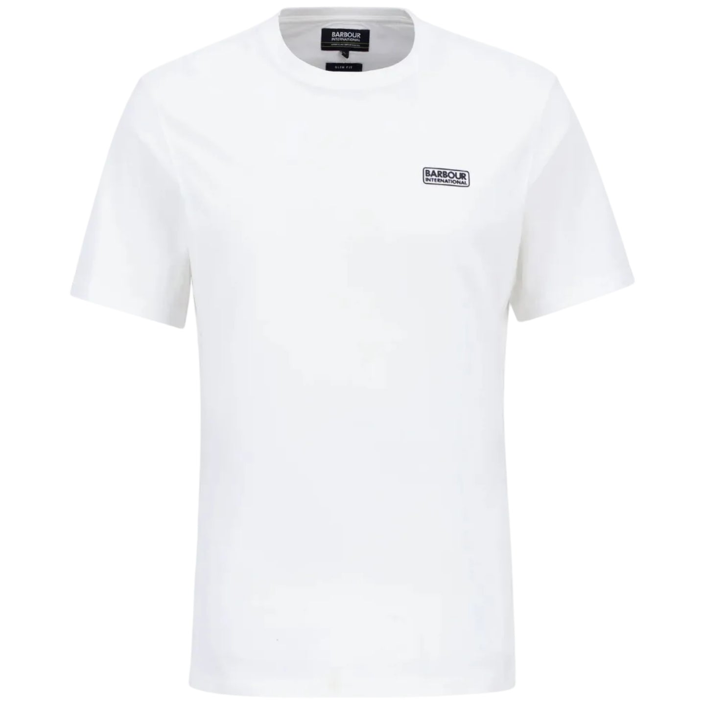 Barbour International Mens Tee Small Logo White/Black