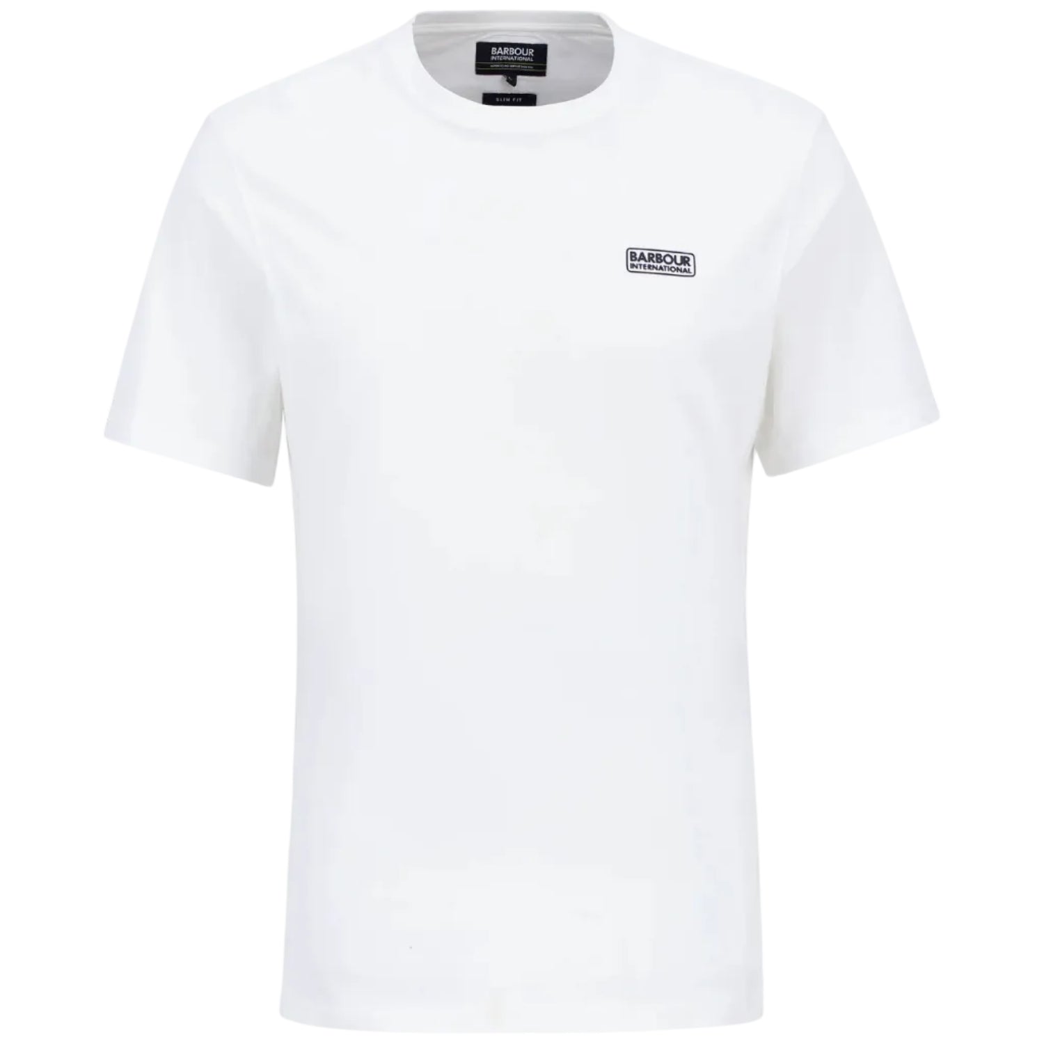 Barbour International Mens Tee Small Logo White/Black