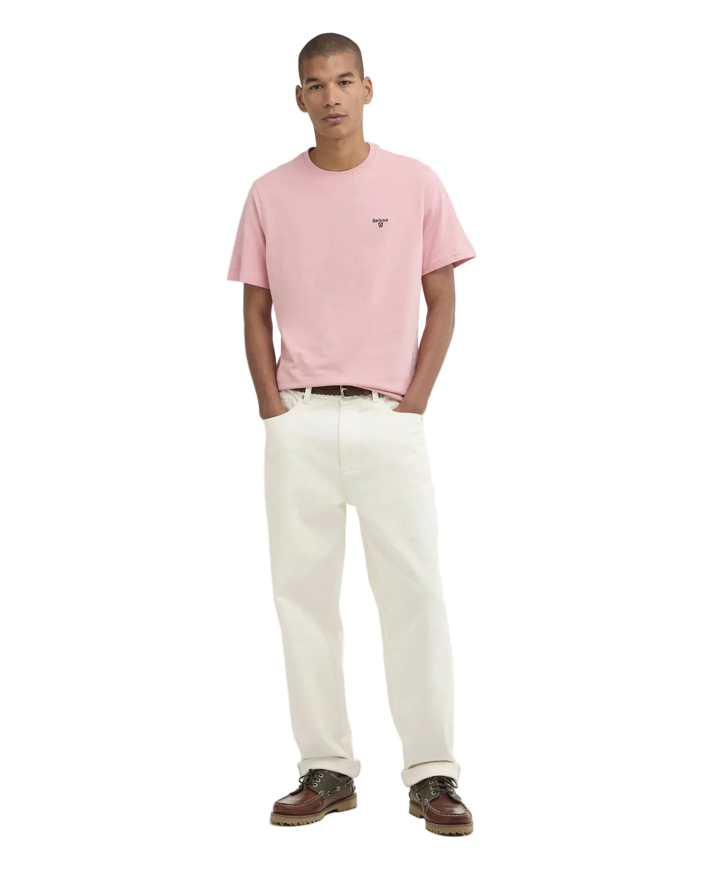Barbour Mens Essential Sports T-Shirt Mineral Pink