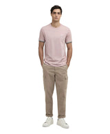 Barbour International Burnwood Tipped Cuff T-Shirt Woodrose