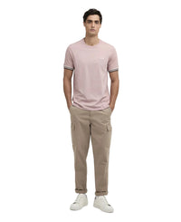 Barbour International Burnwood Tipped Cuff T-Shirt Woodrose