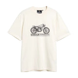 Barbour International Mens T-Shirt Triton Whisper White