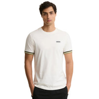 Barbour International Mens T-Shirt Newport Tipped Whisper White
