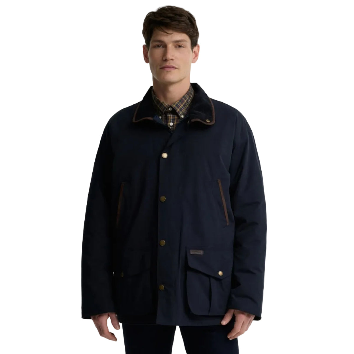 Barbour men's navy waterproof jacket