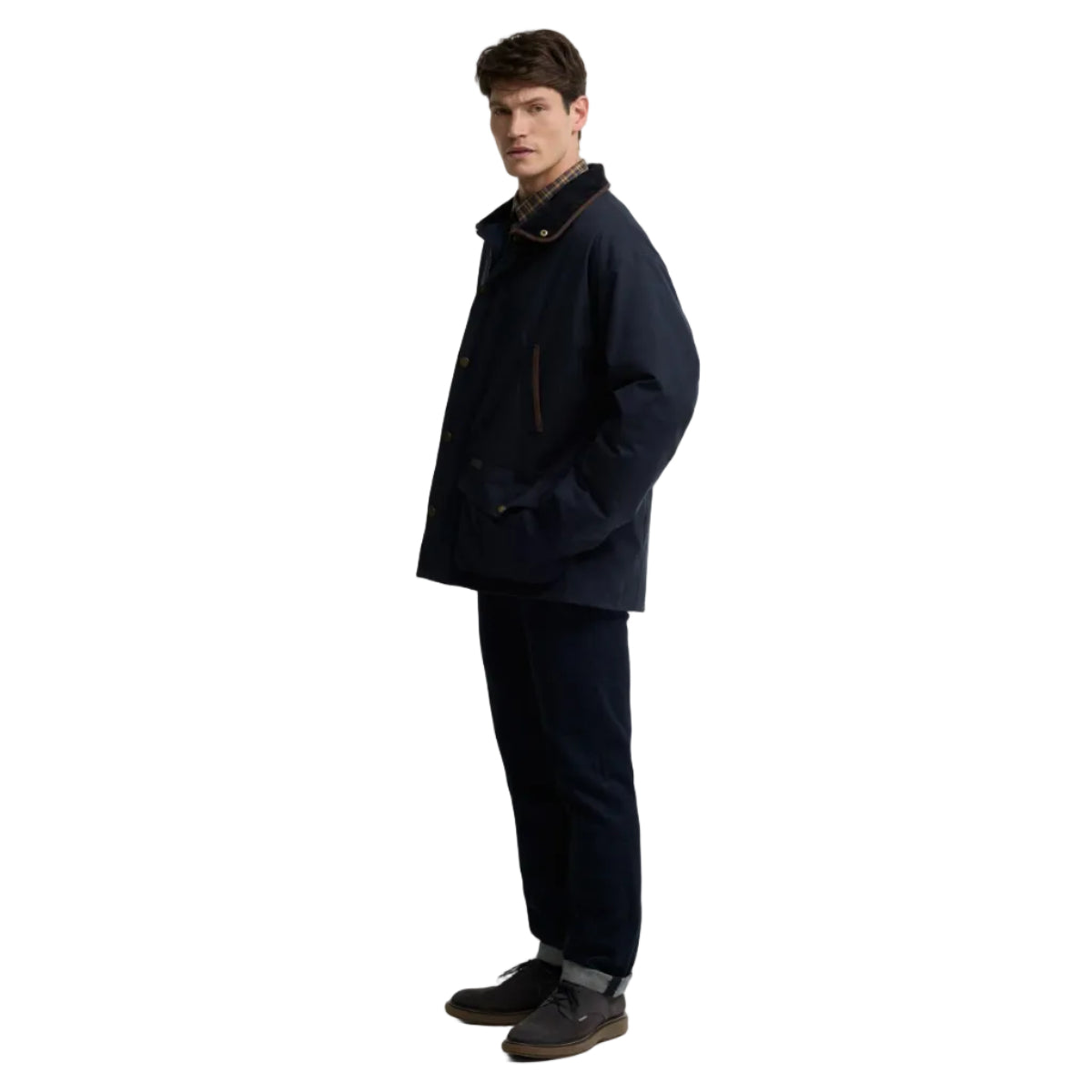 Barbour men's navy waterproof jacket