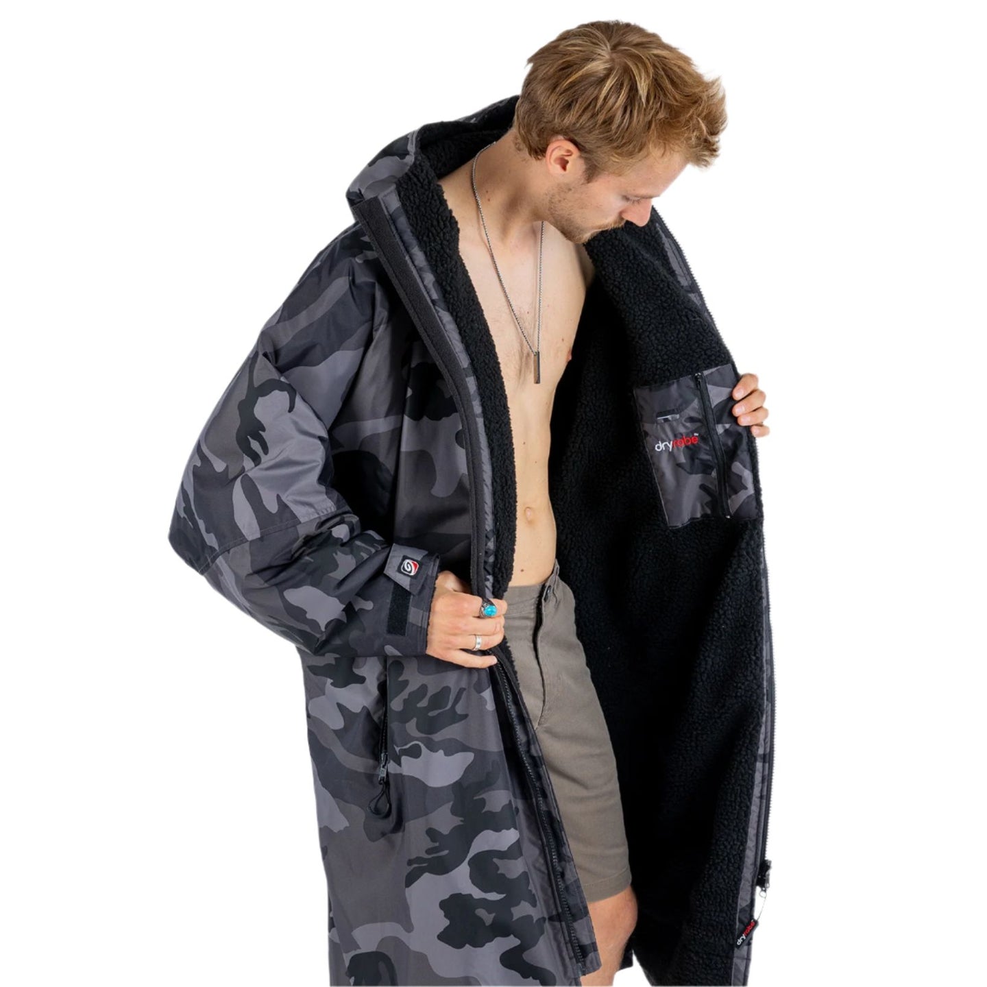 Dryrobe Adults Advance Long Sleeve Black Camouflage