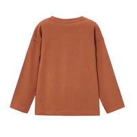 Mayoral boys' rust long sleeve interactive print T-shirt