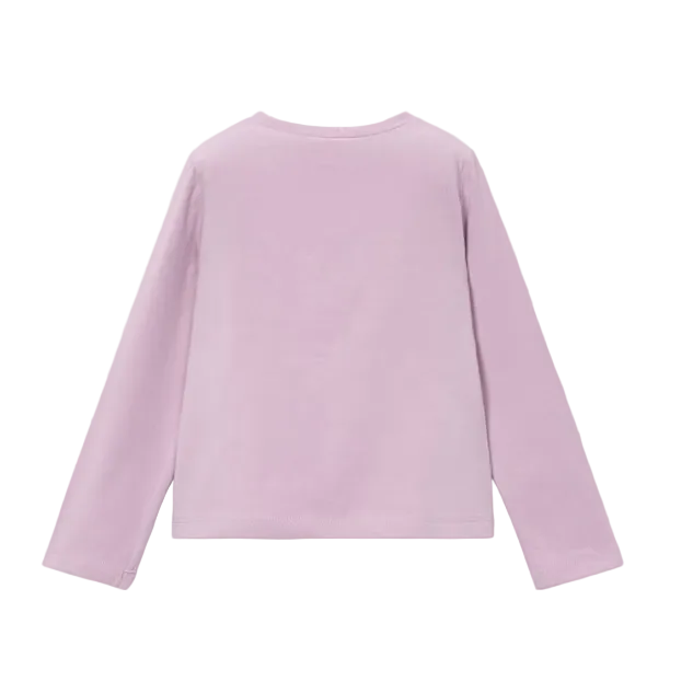 Mayoral girls' lilac mauve floral long sleeve T-shirt