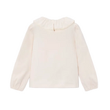 Mayoral Girls Blouse Ruffled Neck Soy