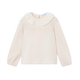 Mayoral Girls Blouse Ruffled Neck Soy