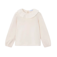 Mayoral Girls Blouse Ruffled Neck Soy