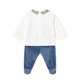 Mayoral baby boys' blueberry blue two piece top and trouser set