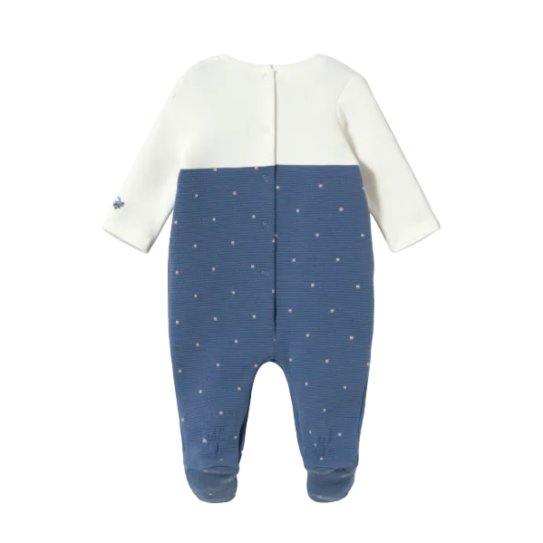 Mayoral baby boys' blueberry blue babygrow