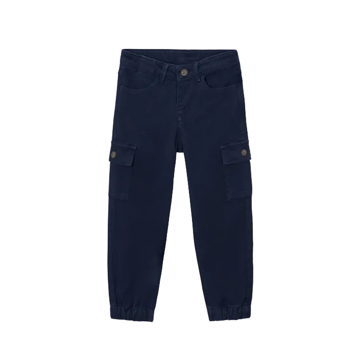 Mayoral boys' blue cargo trousers