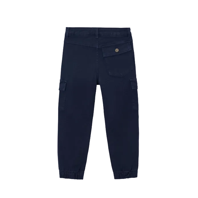 Mayoral boys' blue cargo trousers