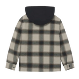 Mayoral boys' checked hooded jacket negro