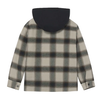 Mayoral boys' checked hooded jacket negro